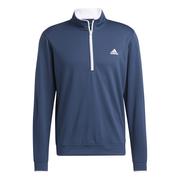 adidas Lightweight Quarter Zip Golf Sweater - Crew Navy