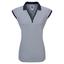 FootJoy Womens End on End Stripe Lisle Golf Polo Shirt - Navy - thumbnail image 1