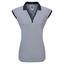 FootJoy Womens End on End Stripe Lisle Golf Polo Shirt - Navy - thumbnail image 1