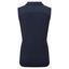 FootJoy Womens Mesh Back Sleeveless Lisle Golf Polo Shirt - Navy - thumbnail image 2