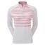 FootJoy Womens Half-Zip Jersey Watercolour Golf  Midlayer Sweater - White - thumbnail image 1