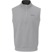 Oscar Jacobson Trent Tour Sleeveless Golf Sweater - Light Grey