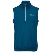 Oscar Jacobson Trent Tour Sleeveless Golf Sweater - Teal