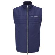 Oscar Jacobson Hodgson Padded Full Zip Golf Gilet - Navy