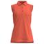 Forelson Stow Ladies Button Sleeveless Golf Polo Shirt - Coral - thumbnail image 1