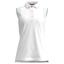 Forelson Stow Ladies Button Sleeveless Golf Polo Shirt - White - thumbnail image 1