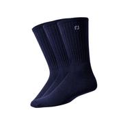 FootJoy Comfort Sof Crew 3 Pair Sock Pack - Navy