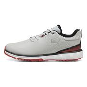 Puma Fusion Grip ST Golf Shoes -  Ash Grey/Puma Black/Candy Apple