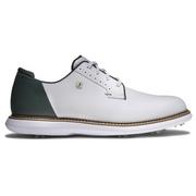 FootJoy Traditions Blucher Golf Shoes - White/Green
