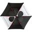 TaylorMade Double Canopy 68' Golf Umbrella - Black/White - thumbnail image 3