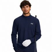Under Armour UA Matchplay Golf 1/4 Zip Sweater - Midnight Navy/White