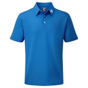 FootJoy Junior Solid Pique Golf Shirt - Cobalt Blue