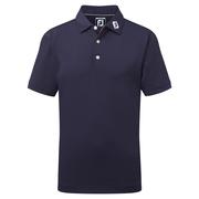 FootJoy Junior Solid Pique Golf Shirt - Navy