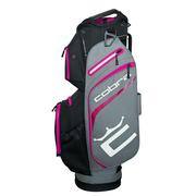 Cobra Signature Golf Cart Bag - Grey/Pink/Black