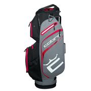 Cobra Signature Golf Cart Bag - Grey/Red/Black