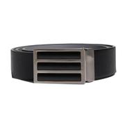 adidas 3 Stripes Solid Reversible Belt - Black / Grey