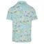 Original Penguin All Over 60's Heritage Print Golf Polo -  Tanager Turquoise - thumbnail image 2