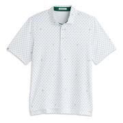 Ashworth Signature Golfman Golf Polo - White/Club Green