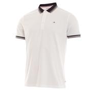 Calvin Klein Bi-Lite Golf Polo Shirt - White/OxPink main