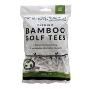 Brand Fusion White Bamboo Tees Bulk Pack
