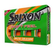 Srixon Soft Feel Brite Golf Balls - Orange 