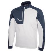 Galvin Green Daxton INSULA Half Zip Golf Sweater - Navy/Cool Grey/White