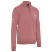 Next product: Callaway 1/4 Zip Merino Wool Tour Logo Golf Sweater - Mesa Rose