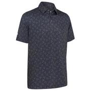 Callaway All Over Chev Print Golf Polo Shirt - Caviar