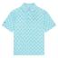 Callaway Junior Dolphin Print Golf Polo Shirt - Blue Radiance - thumbnail image 1