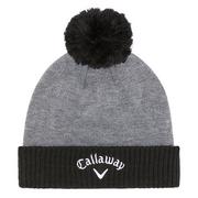 Callaway Tour Authentic Pom Golf Beanie - Charcoal/Black