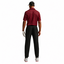 Nike Dri-Fit Velocity Stripe Golf Polo Shirt - Gym Red/Black - thumbnail image 2