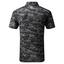 Footjoy Cloud Camo Lisle Golf Polo Shirt - Black - thumbnail image 2