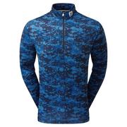 Footjoy Cloud Camo Print Midlayer Golf Sweater - Navy