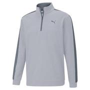 Puma Cloudspun T7 1/4 Zip Golf Jumper - High Rise Heather/Quiet Shade