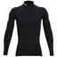 Under Armour ColdGear Compression Golf Mock Baselayer - Black - thumbnail image 1