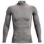 Under Armour ColdGear Compression Golf Mock Baselayer - Grey - thumbnail image 1