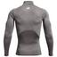 Under Armour ColdGear Compression Golf Mock Baselayer - Grey - thumbnail image 2