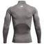 Under Armour ColdGear Compression Golf Mock Baselayer - Grey - thumbnail image 2