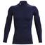 Under Armour ColdGear Compression Golf Mock Baselayer - Navy - thumbnail image 1