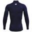 Under Armour ColdGear Compression Golf Mock Baselayer - Navy - thumbnail image 2