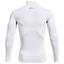 Under Armour ColdGear Compression Golf Mock Baselayer - White - thumbnail image 2