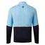 FootJoy Colour Block Midlayer Golf Sweater - True Blue Navy - thumbnail image 2
