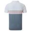 FootJoy Colourblock Pique Golf Polo Shirt - White/Graphite/Quartz - thumbnail image 2