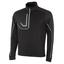 Galvin Green Daxton INSULA Half Zip Golf Sweater - Black/Granite/White - thumbnail image 1