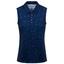 Rohnisch Direction Sleeveless Golf Polo Shirt - Navy Micro Spot - thumbnail image 1