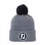 FootJoy FJ Solid Pom Pom Golf Beanie Hat - Grey - thumbnail image 1