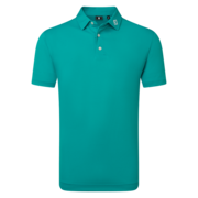FootJoy Stretch Pique Solid Golf Polo Shirt - Tile Blue