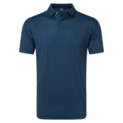 FootJoy Modernist Geo Pique Golf Polo Shirt - Navy Tonal