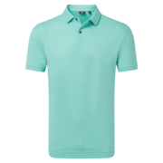 FootJoy Modernist Geo Pique Golf Polo Shirt - Blue Reef