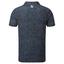 FootJoy Granite Print Lisle Golf Shirt - Navy - thumbnail image 2